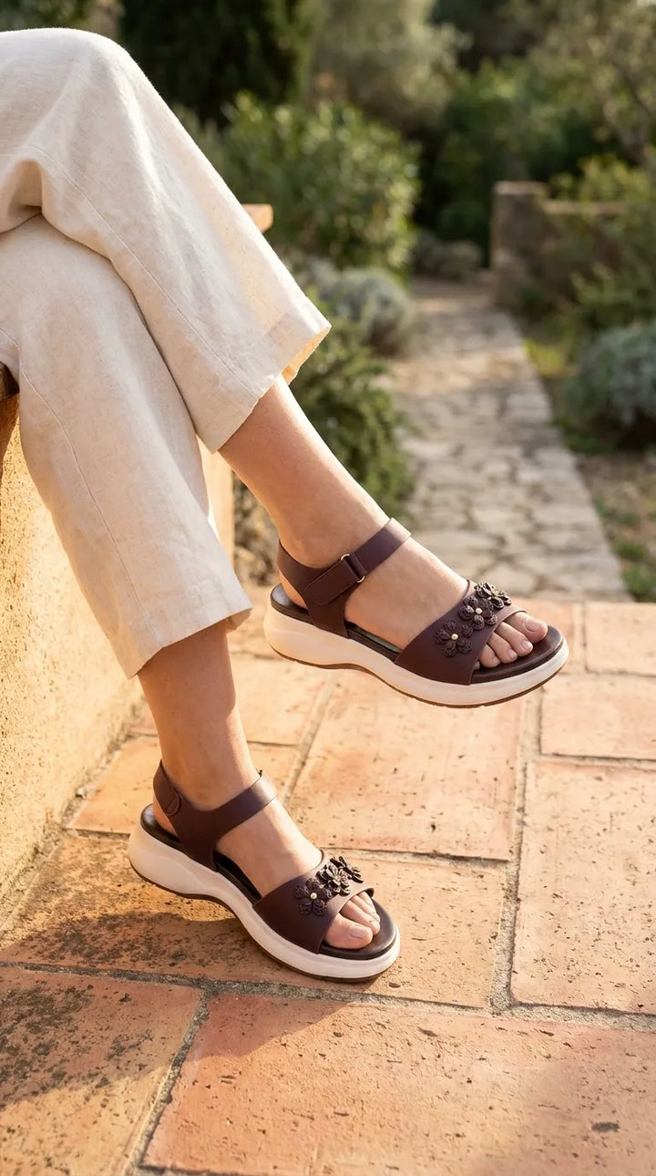 Brown Formal Sandal For Ladies PU0693