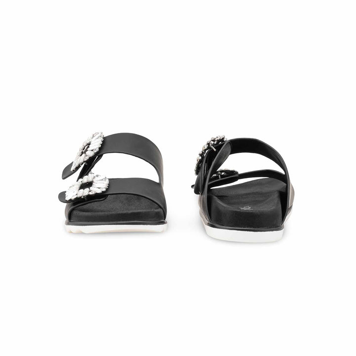 Black Formal Slipper For Ladies PU0714