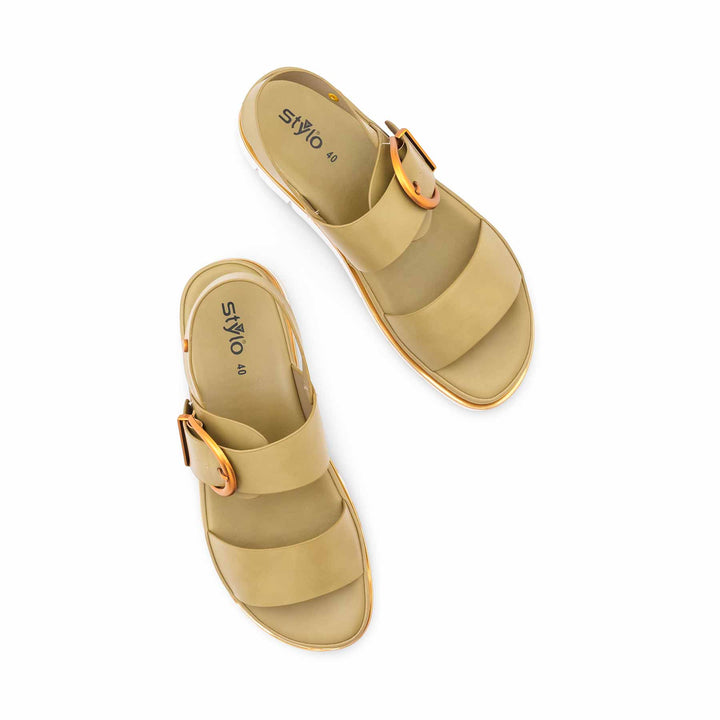 Olive Formal Sandal For Ladies PU0716
