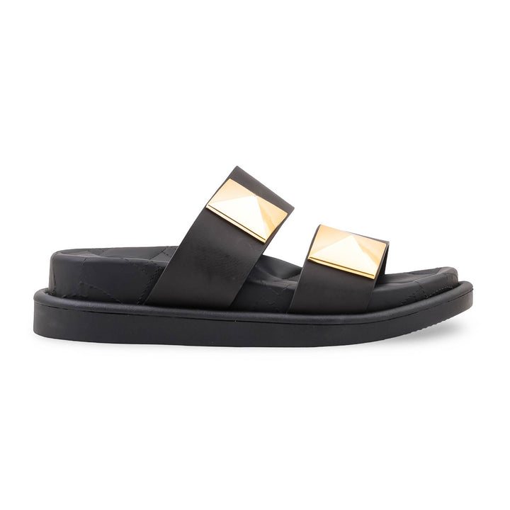Black Formal Slipper For Women PU0722
