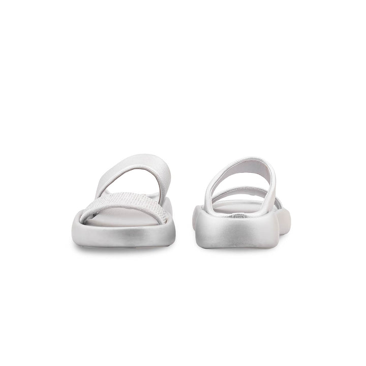 Silver Formal Slipper For Women PU0725