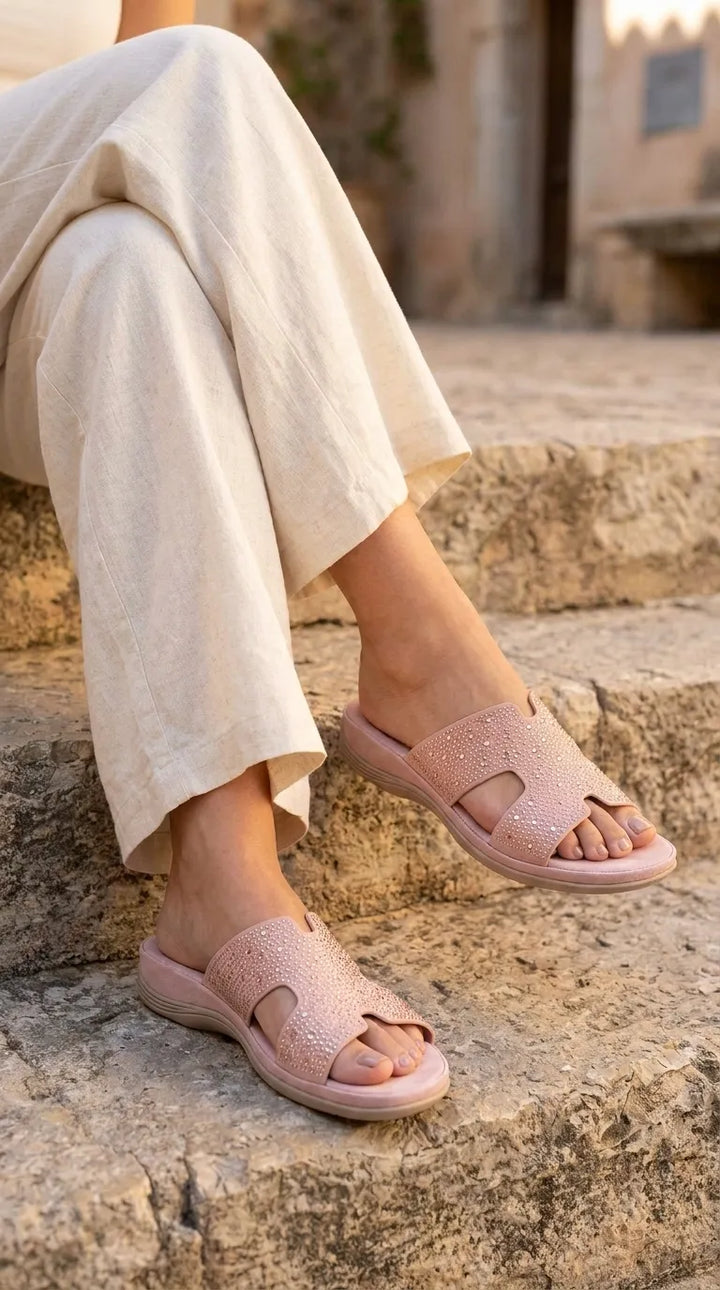Pink Formal Slipper For Ladies PU0728
