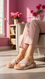 Peach Formal Slipper For Ladies PU0730