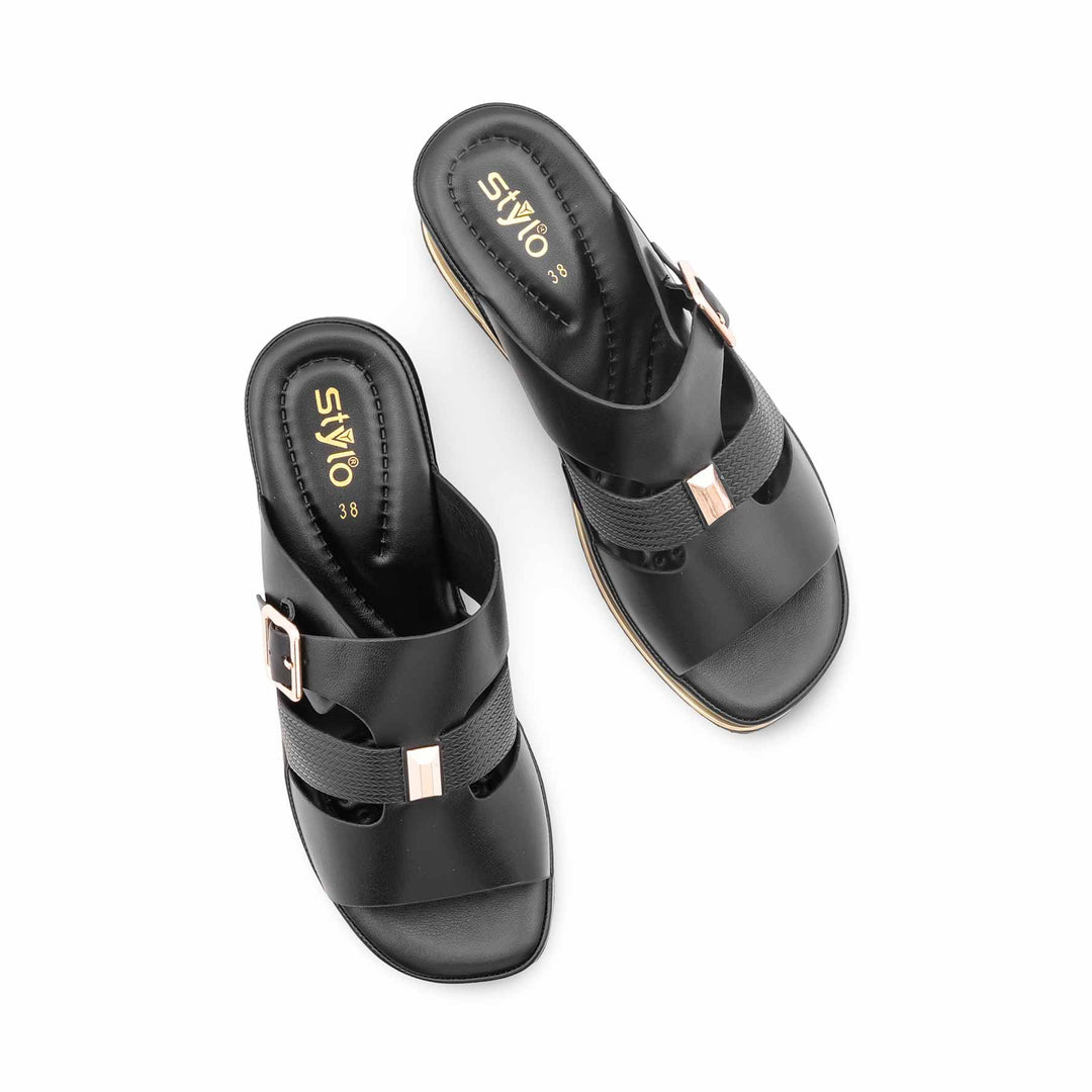 Black Formal Slipper For Women PU0734