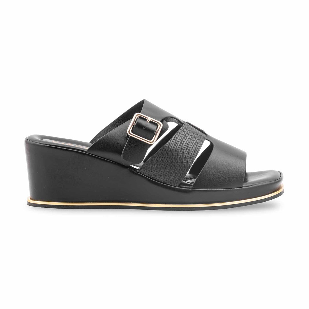Black Formal Slipper For Women PU0734