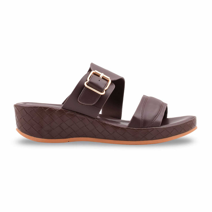Tan Formal Slipper For Ladies PU0735
