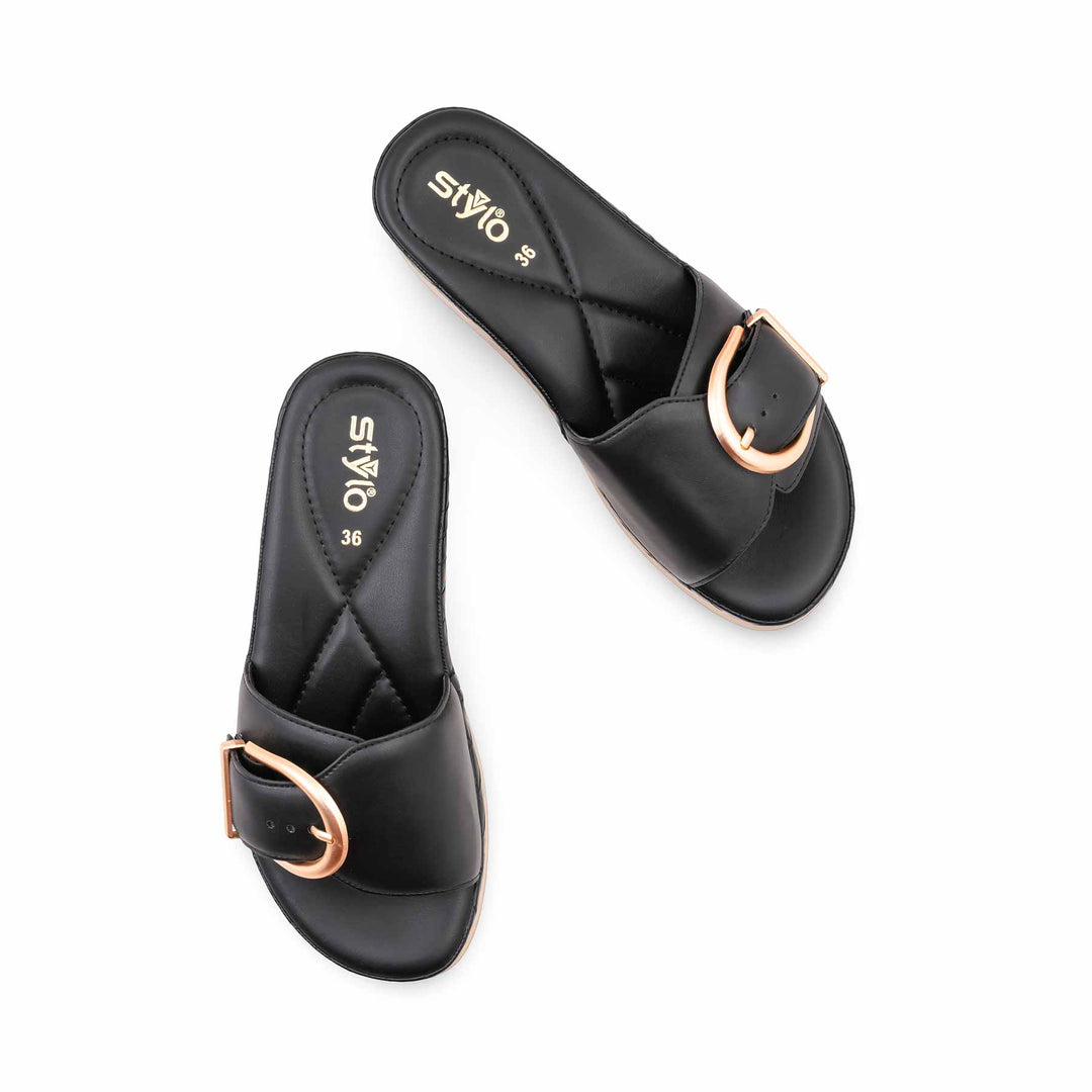 Black Formal Slipper For Women PU0736
