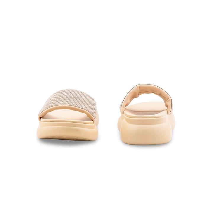 Beige Formal Slipper For Women PU0737