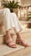 Pink Formal Slipper For Ladies PU0739