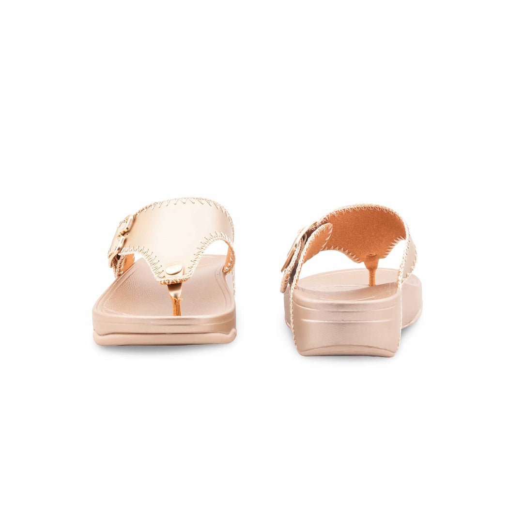Golden Formal Chappal For Women PU0743