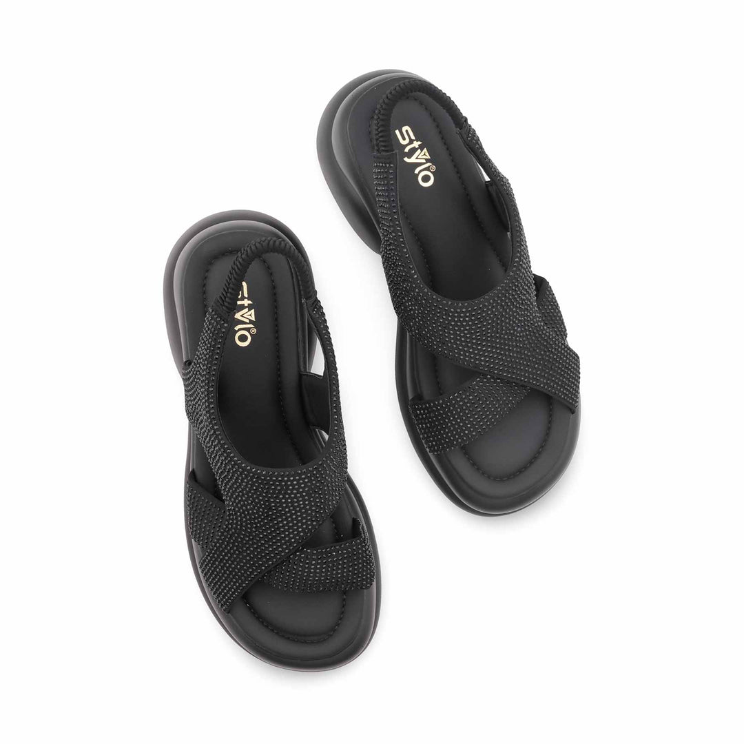Black Formal Sandal For Women PU0746