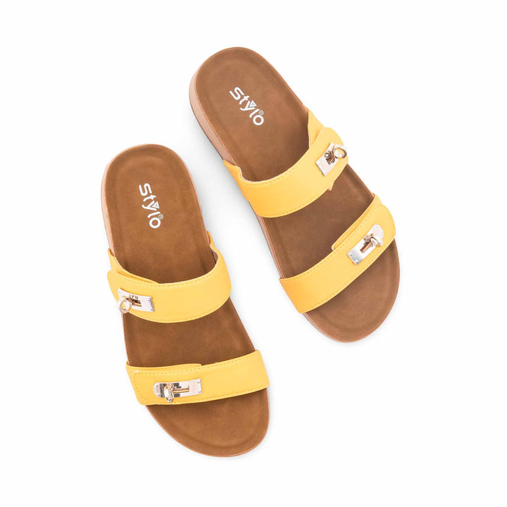 Mustard Formal Slipper For Ladies PU0747