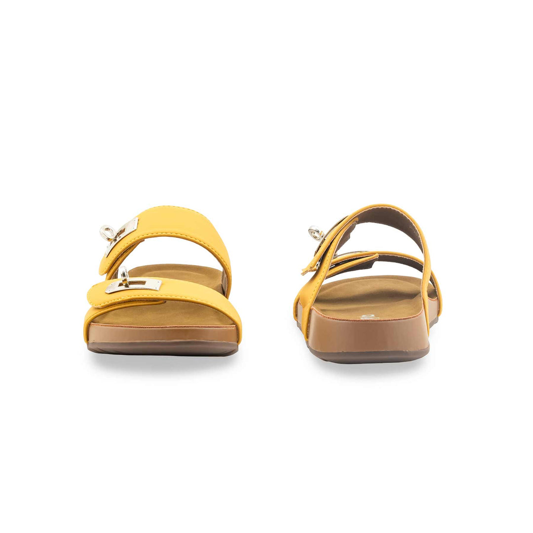 Mustard Formal Slipper For Ladies PU0747