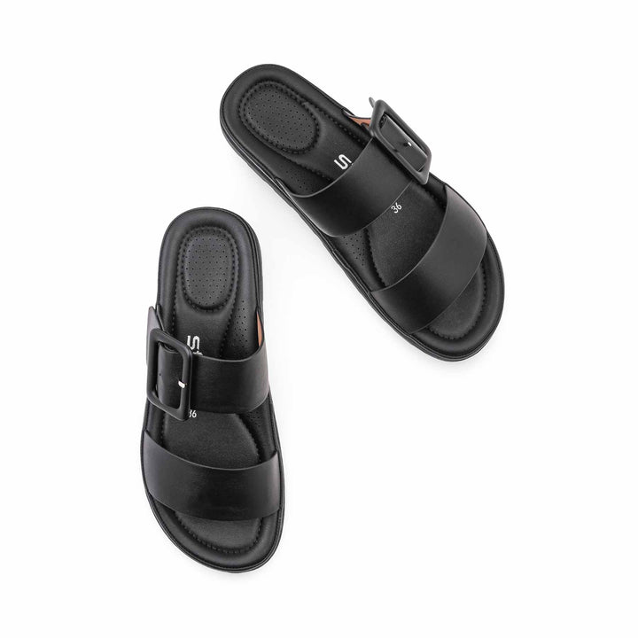 Black Formal Slipper For Women PU0755