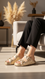 Golden Formal Slipper For Women PU0759