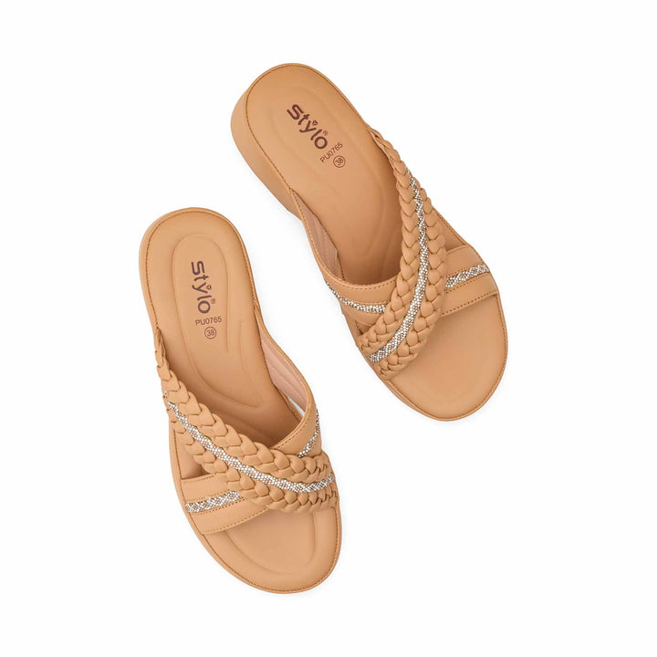 Beige Formal Women Slipper PU0765