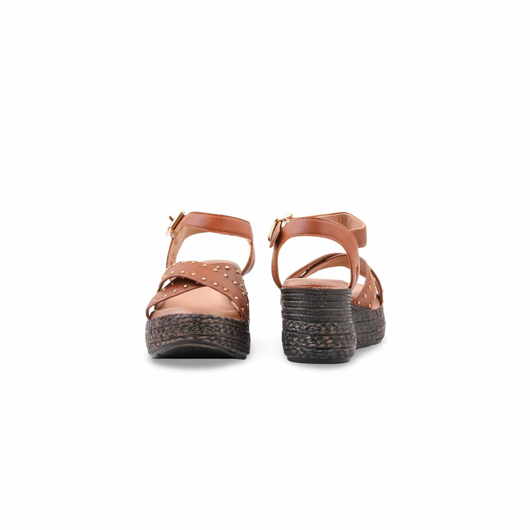 Brown Formal Sandal For Women PU0773