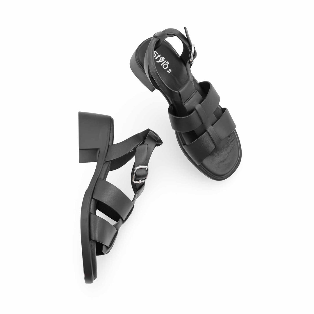 Black Formal Sandal For Women PU0774