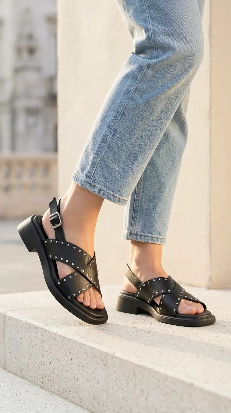 Black Formal Sandal For Women PU0777