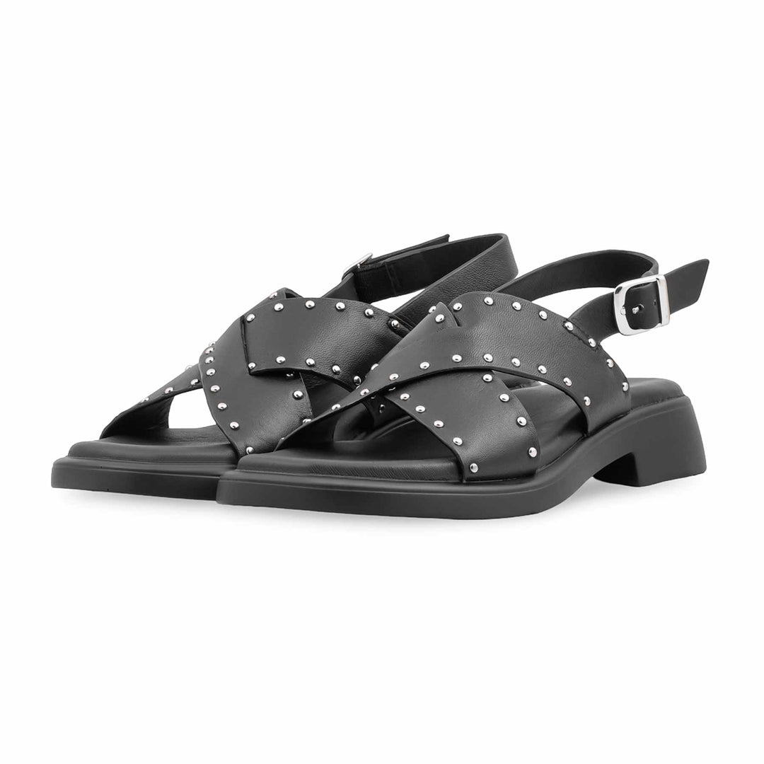 Black Formal Sandal For Women PU0777