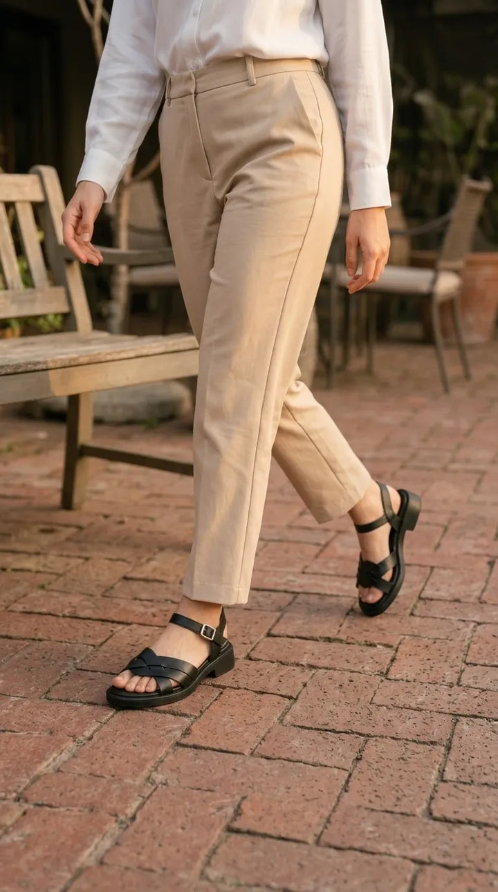 Black Formal Sandal For Women PU0778