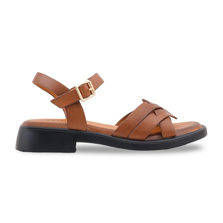 Brown Formal Sandal For Women PU0778