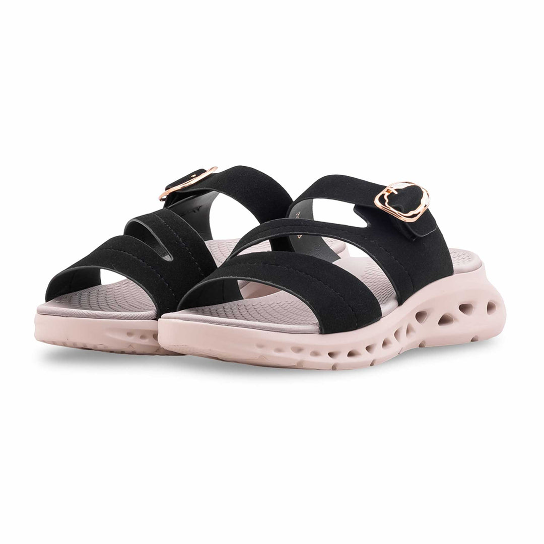Black Formal Slipper For Ladies PU0779