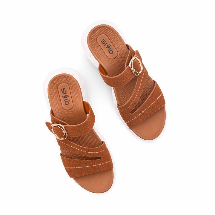 Brown Formal Slipper For Ladies PU0779