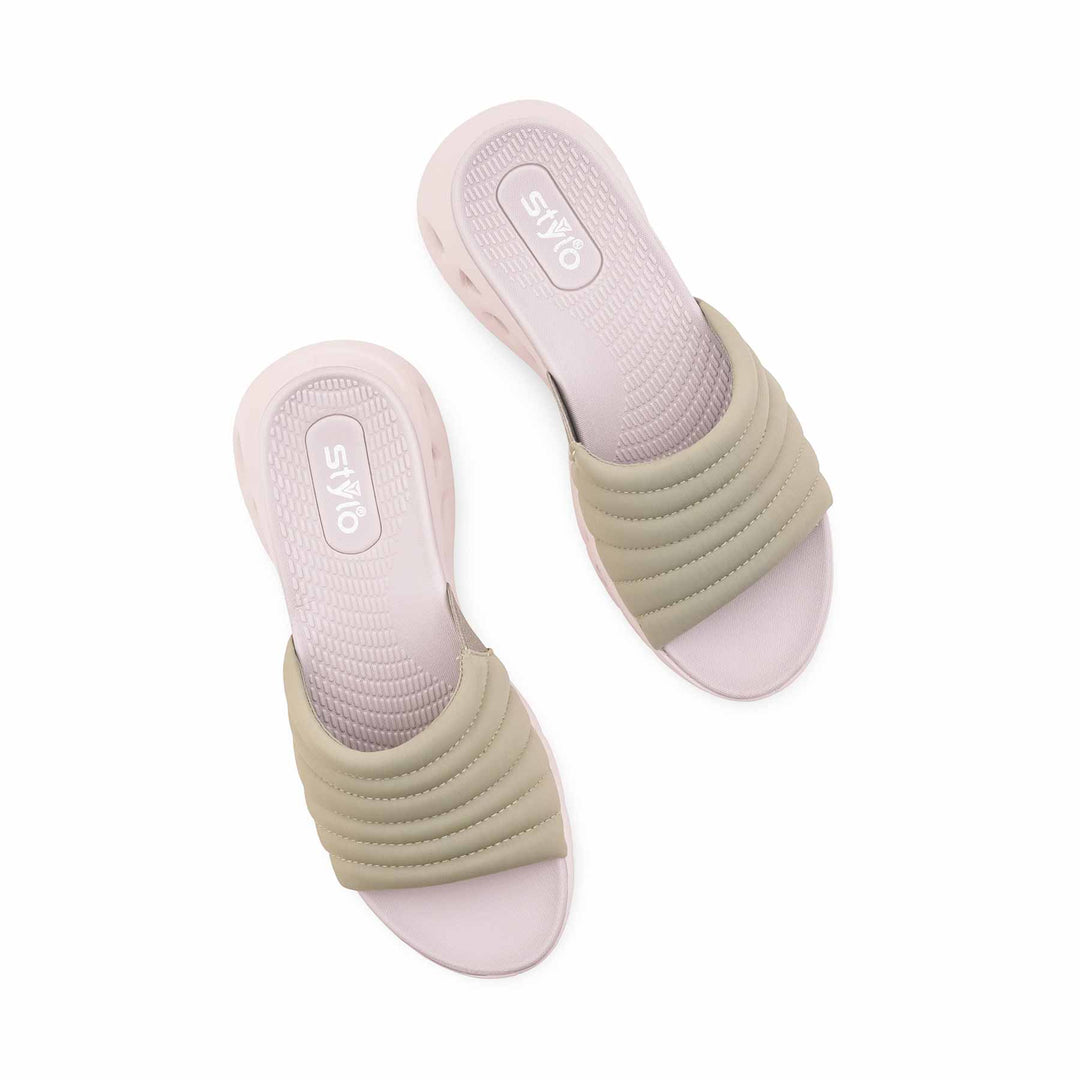 Green Formal Slipper For Ladies PU0781