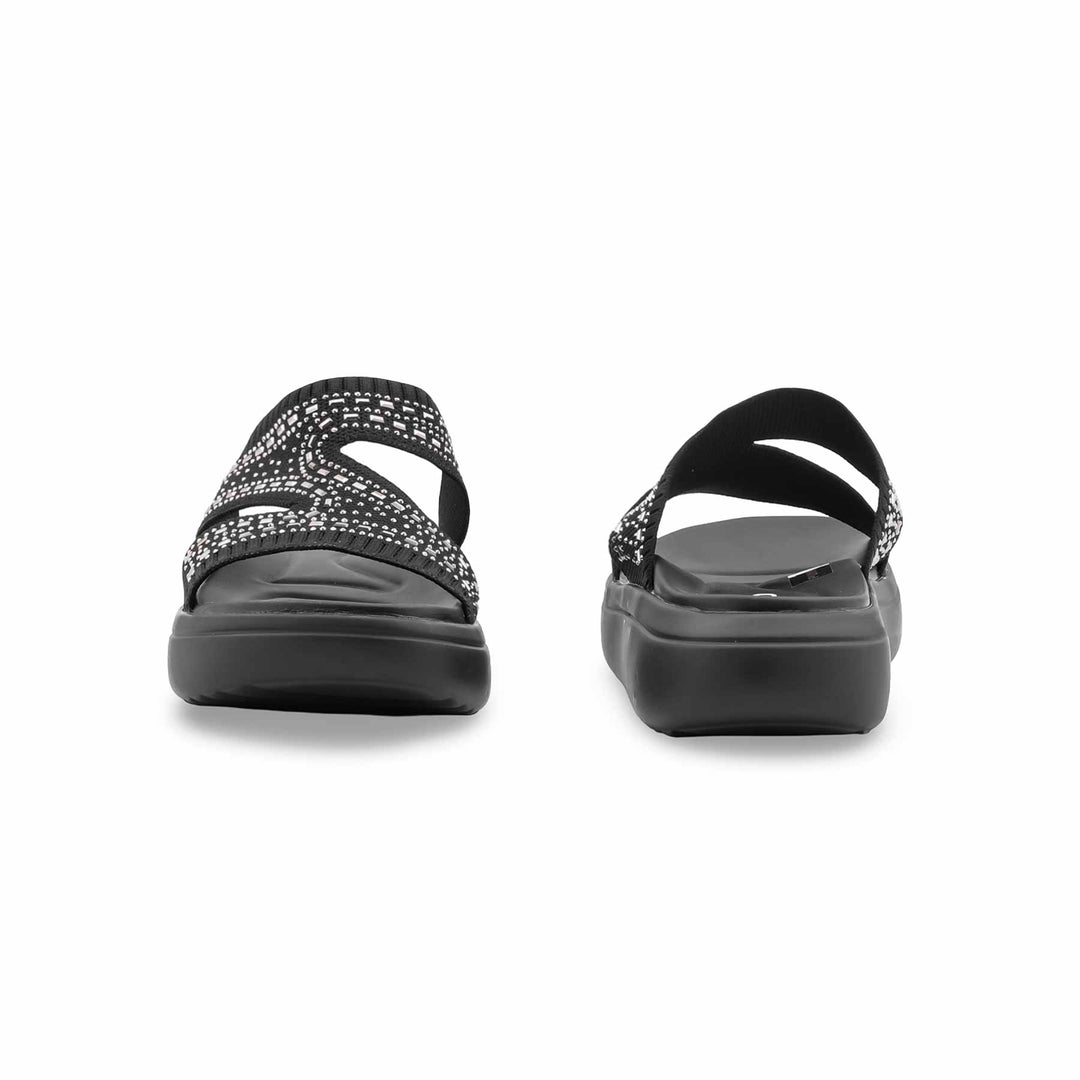 Black Formal Slipper For Ladies PU0800