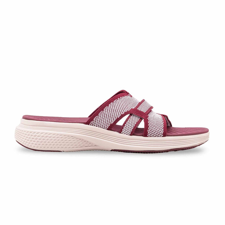 Maroon Formal Slipper For Ladies PU0801