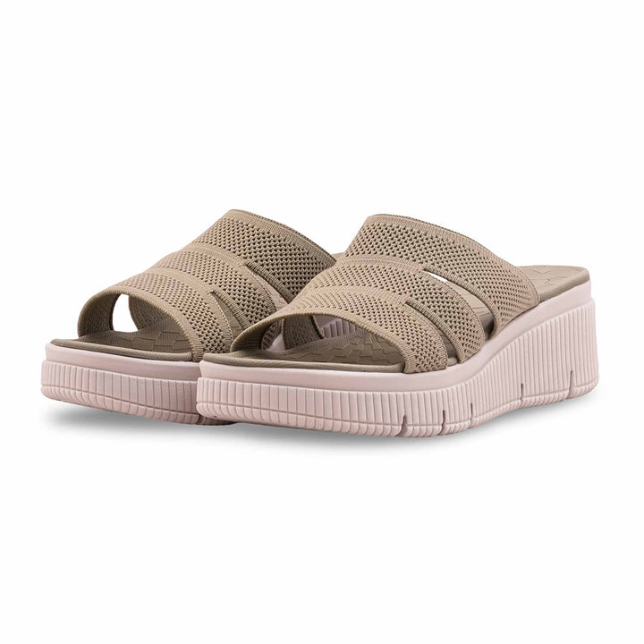 Olive Formal Slipper For Ladies PU0810