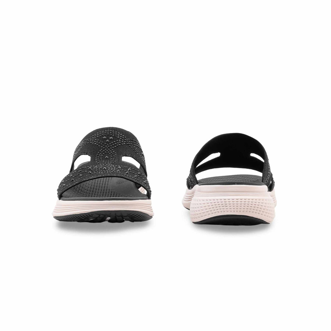 Black Formal Slipper For Ladies PU0811