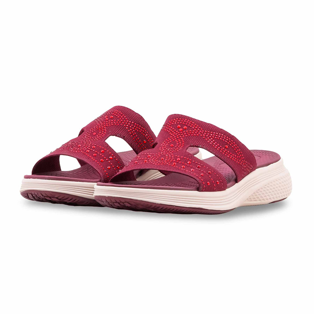 Maroon Formal Slipper For Ladies PU0811