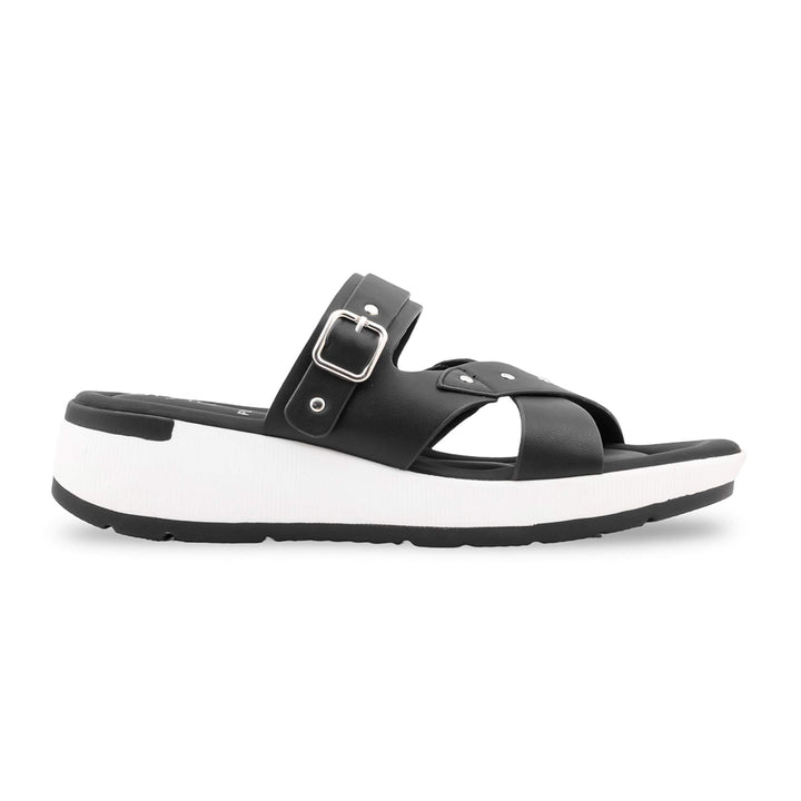 Black Formal Slipper For Women PU0814