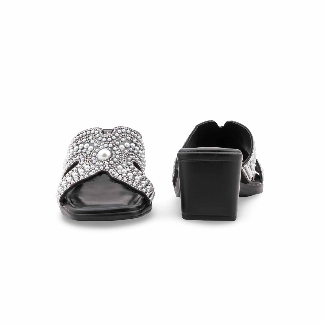 Black Formal Slipper For Women PU0819