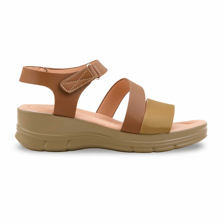 Olive Formal Sandal For Ladies PU0826