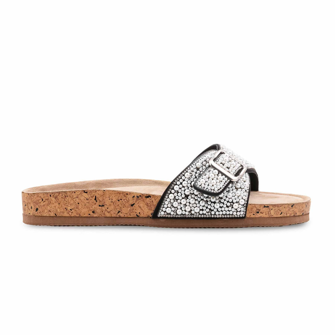 Black Formal Slipper For Ladies PU0830