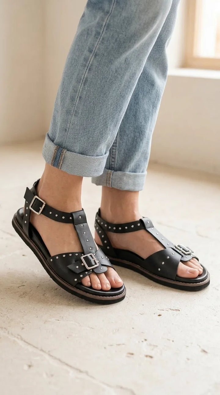 Black Formal Sandal For Women PU0837