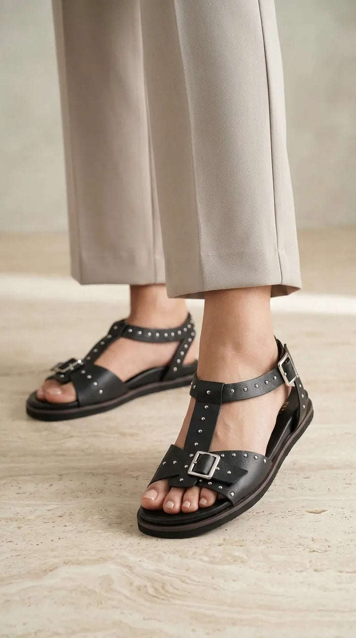 Black Formal Sandal For Women PU0837