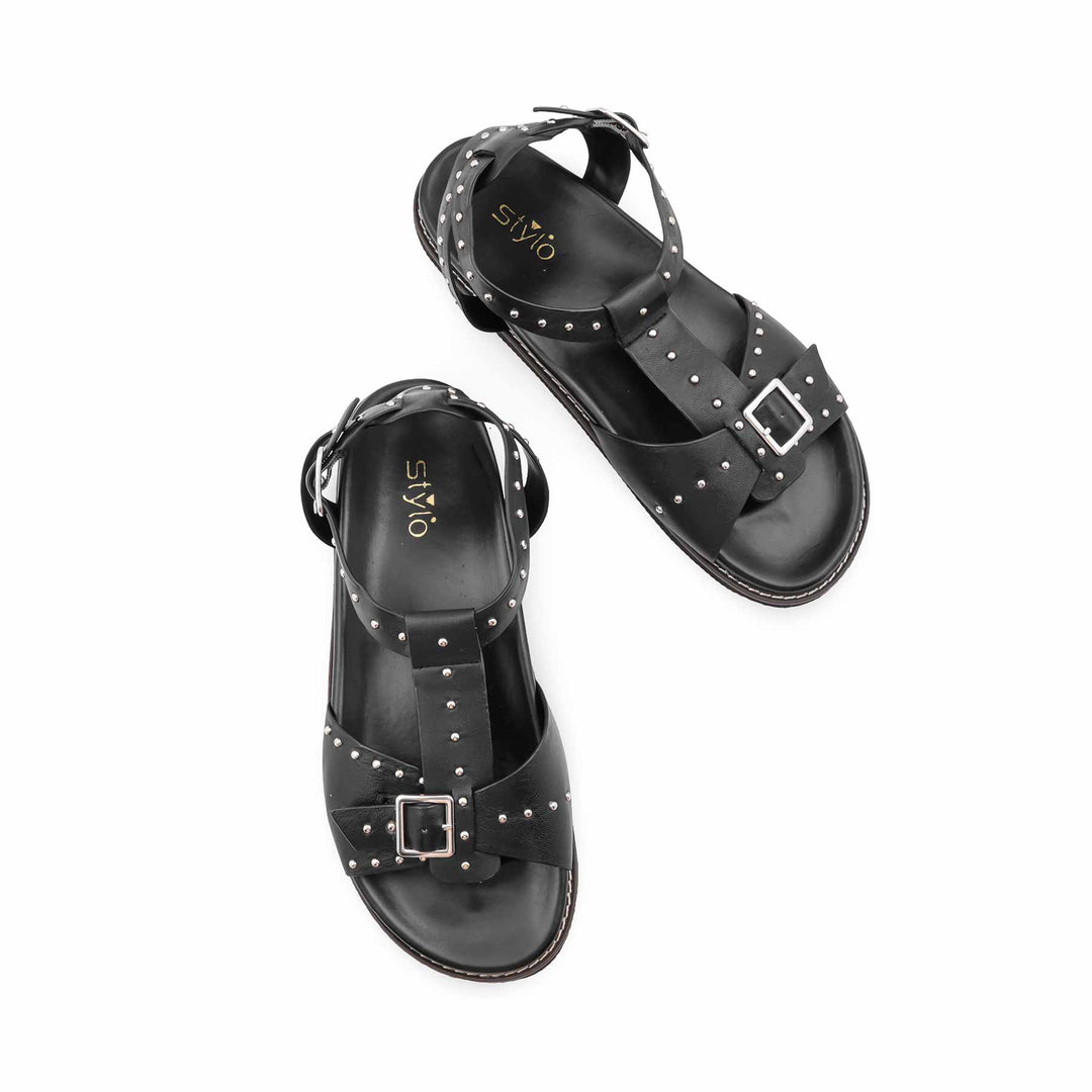 Black Formal Sandal For Women PU0837