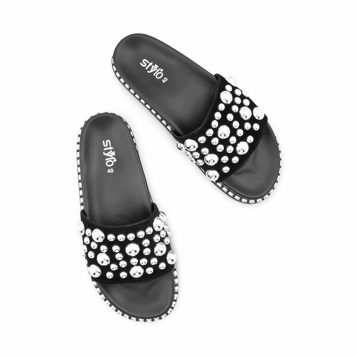 Black Formal Slipper For Women PU0839