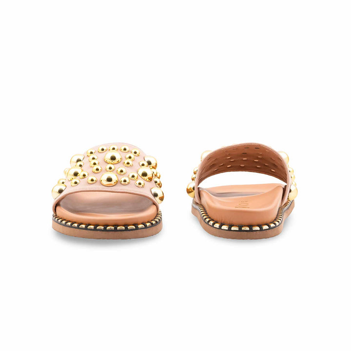 Golden Formal Slipper For Women PU0839