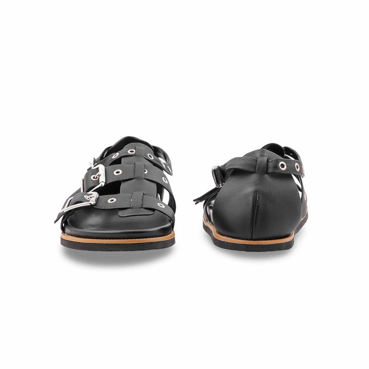 Black Formal Sandal For Women PU0840