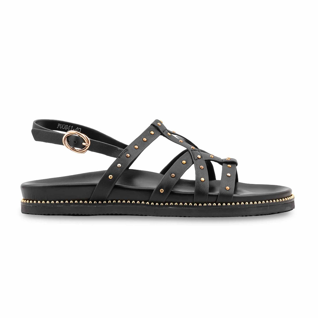 Black Formal Sandal For Ladies PU0841