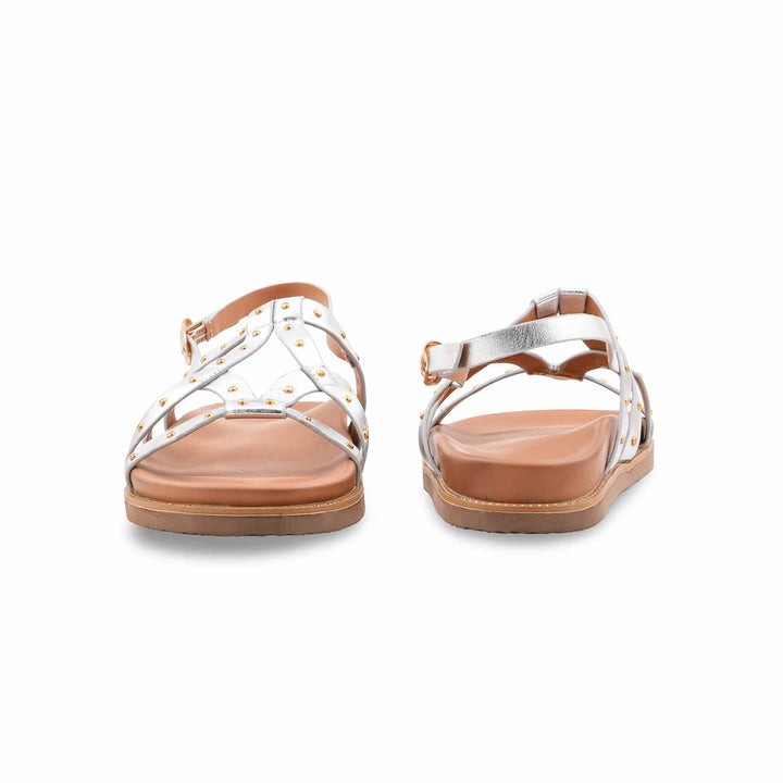 Silver Formal Sandal For Ladies PU0841