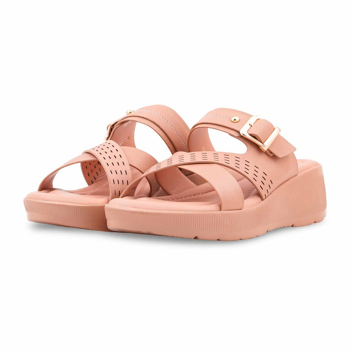 Peach Formal Slipper For Ladies PU0854
