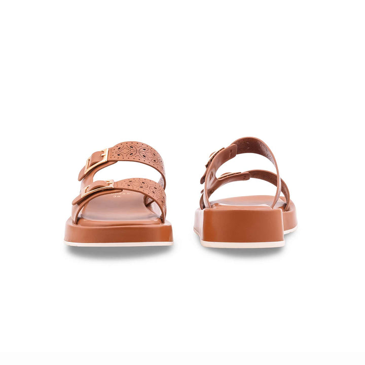 Tan Formal Slipper For Ladies PU0855