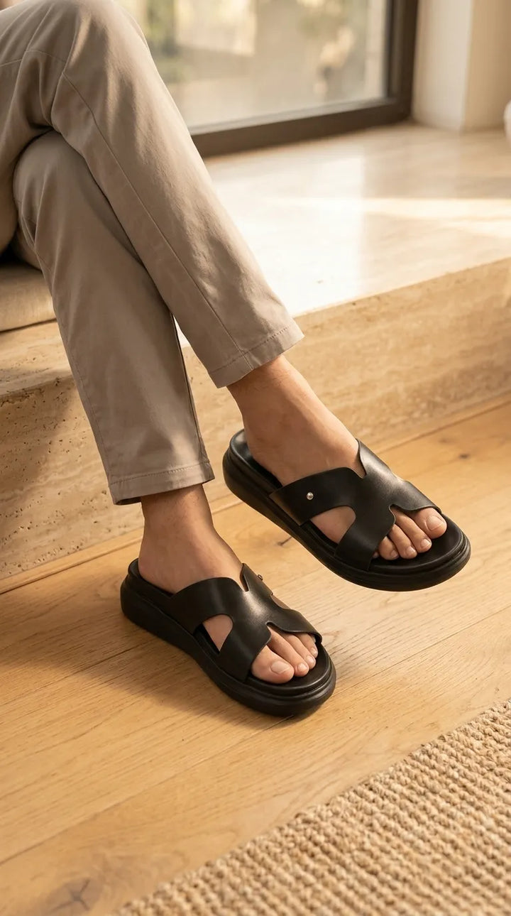 Black Formal Slipper For Women PU0858