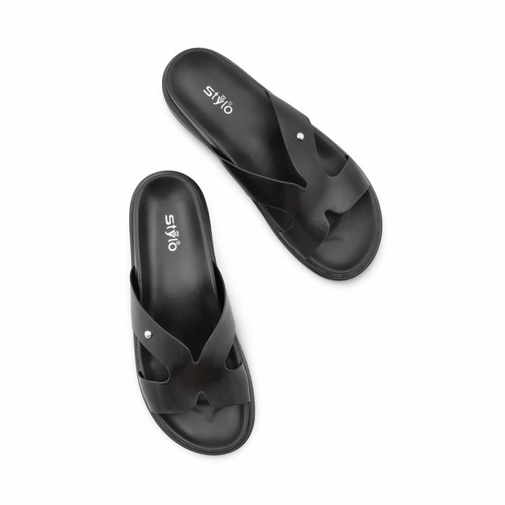 Black Formal Slipper For Women PU0858
